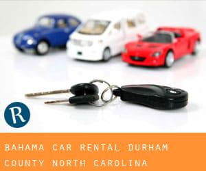 Bahama car rental (Durham County, North Carolina)