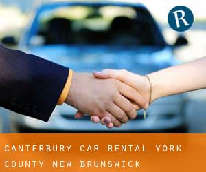 Canterbury car rental (York County, New Brunswick)