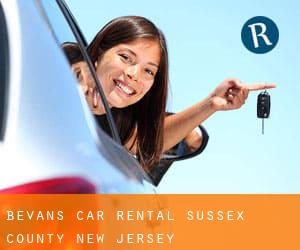 Bevans car rental (Sussex County, New Jersey)