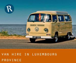 Van Hire in Luxembourg Province