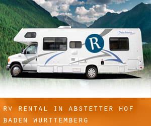 RV Rental in Abstetter Hof (Baden-Württemberg)